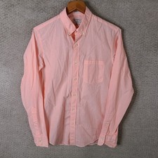 J Crew Shirt Mens S Pink Slim Fit Oxford Button Down Coral Long Sleeve Cotton