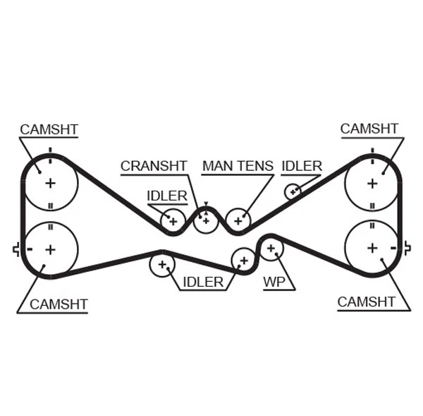 WATER PUMP & TIMING BELT KIT KP2TH15612XS-1 FOR SUBARU LEGACY/IV/Station/Wagon - Image 3 of 4
