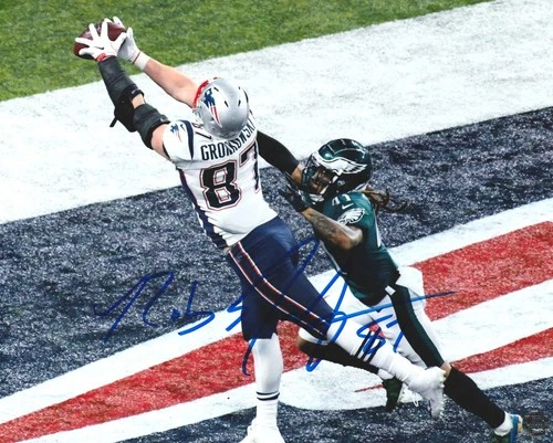 Rob Gronkowski Autographed Signed New England 8x10 Photo with COA/Hologram