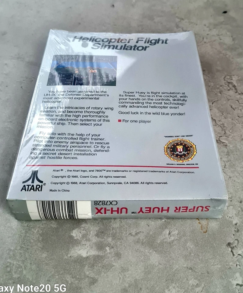 Super Huey UH-IX (Atari 7800) NEW & FACTORY SEALED free 🇬🇧 postage.  - Image 3 of 4