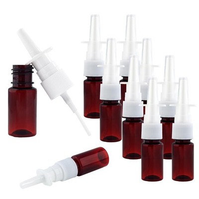 10Pcs Nasal Spray Bottles, 10ml Fine Mist Nasal Atomizer, Reusable Empty Spra...
