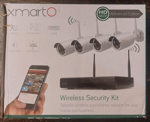 XMARTO Wireless Security Kit 4Ch, HD 960p