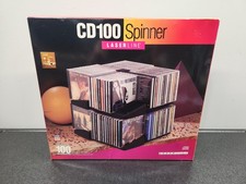 CD100 Spinner Laserline Rotating 100 CD Spinning Rack Plastic Made USA ~ NEW