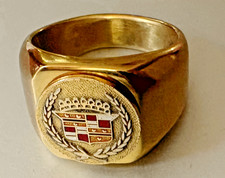 VTG Automotive Ring: CADILLAC CREST EMBLEM; Car Owners Pride Item; Size 12