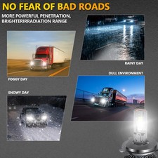 H4 LED Headlight Bulbs IP68 Waterproof Car LED Headlight Bulbs 6000K 200W