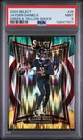 2024 PANINI SELECT GREEN & YELLOW SHOCK #26 JAYDEN DANIELS PSA 9