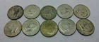 (Lot 9) 1965-69 40% Silver Kennedy Half Dollar Lot Of 10 Halves