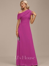 NWT JJ  s House Fuschia Chiffon Evening Gown, Size 16W