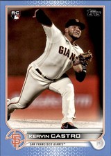 2022 Topps #413 Kervin Castro Father's Day Powder Blue #/50