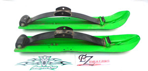 Kitty Cat Snowmobile Skis Fits All Years 1972-1994 Arctic Cat Green Kitty Cat