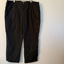 Galls Tac Force Tactical Pants 40X32 Black Utility Cargo Zip Pockets Ripstop