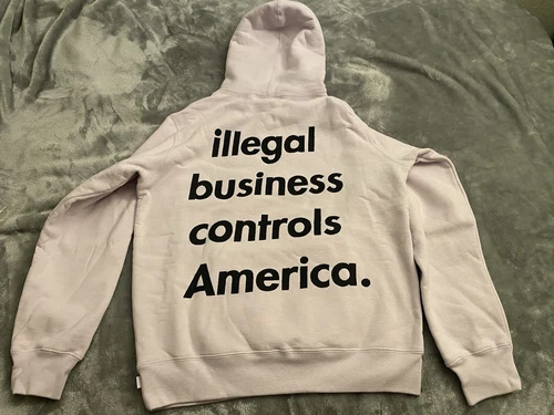 Sweat à capuche SS18 Supreme Illegal Business Controls America L IBCA sweat à capuche