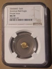 NGC Gold American Bald Eagle Private Issue Coin  MS70 1/500 .9999 gold