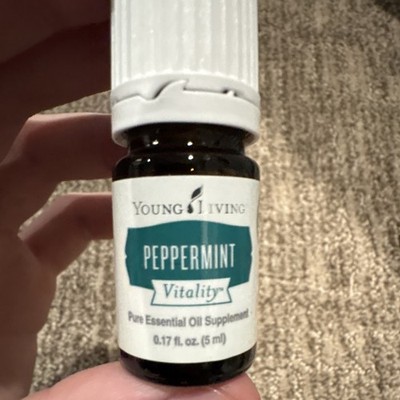 Young Living Peppermint Vitality Essential Oil Supplement, 5ml, 90%full
