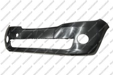 Fits Skoda Citigo 12-17 Front Bumper With Foglamp Holes Smooth Black-Be