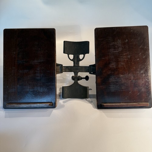 RARE ANTIQUE VICTORIAN LAMBIE Cast Iron Dictionary Music Book Stand Upper READ