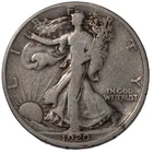 1920-D Walking Liberty Half Dollar 50c Fine FN F+ Tough Date
