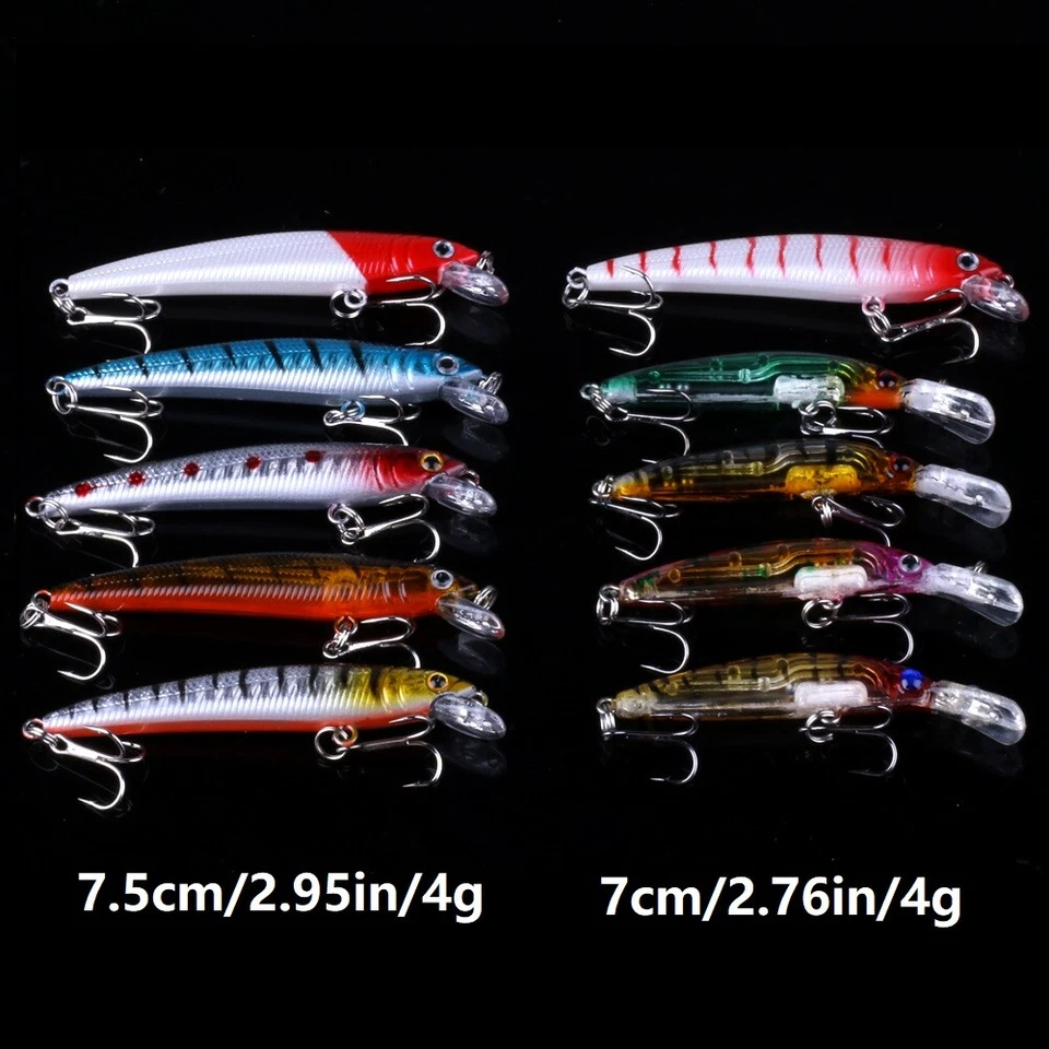 Kit de 56 cebos de agua superiores para señuelos de pesca de lubina Crankbait Swimbaits Jerkbaits Foto 3 de 4