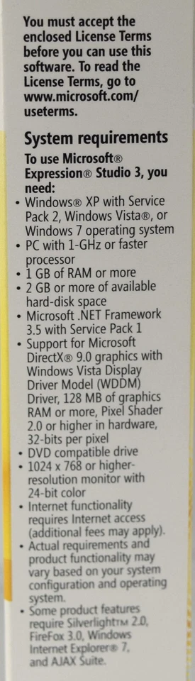 Microsoft Expression Studio 3 (versión académica minorista) con clave de producto Foto 3 de 4