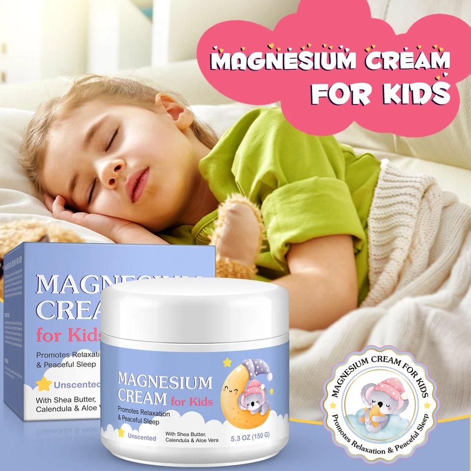 Magnesium Cream for Kids - Soothing Relief & Relaxation with Calendula, Aloe Ver - Image 2 of 4