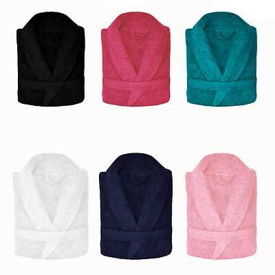 Terry Towelling Bath Robes Dressing Gown 100% Cotton Bathrobe Beach Hotel  Gift