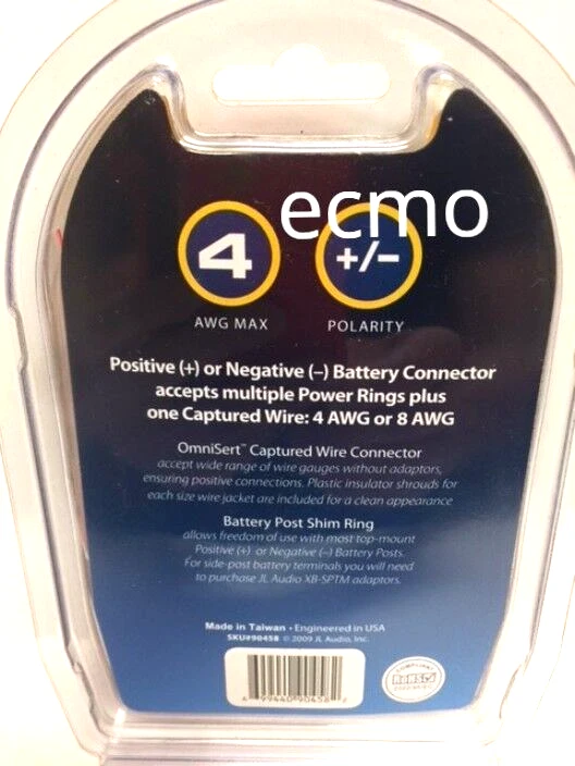 JL AUDIO XD-BTS ULTRA COMPACT POSITIVE/NEGATIVE BATTERY POST TERMINAL CLAMP - Image 2 of 2