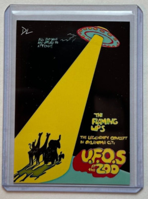 The Flaming Lips Limited Artist Signed ''U.F.O.S At The Zoo'' Trading Card 1/10