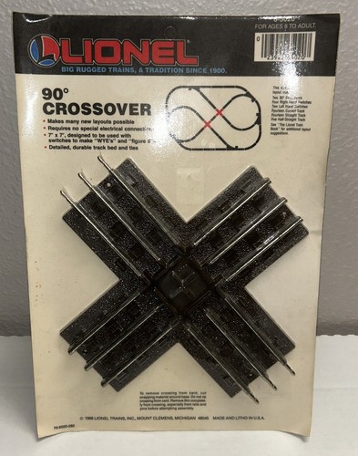 Vintage Lionel 6-5020 - O27 90 grados Crossover - Nuevo stock antiguo 1986 sellado | Zustand: New