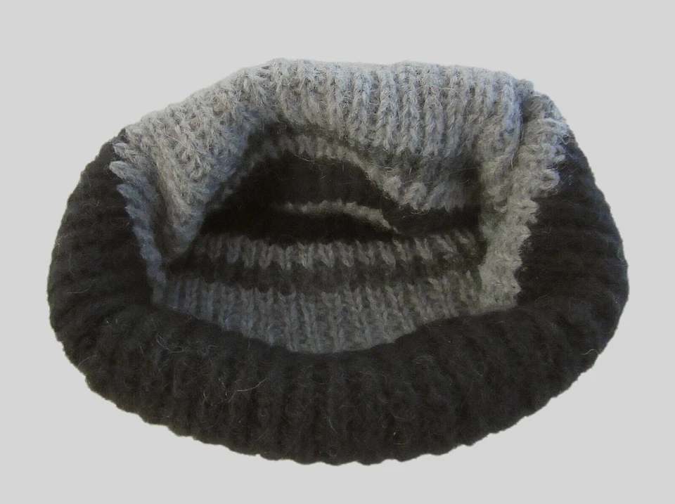 Sombrero estilo pescador lana/cachemira tejido a mano gorro calavera gorra cálido súper suave Foto 3 de 3