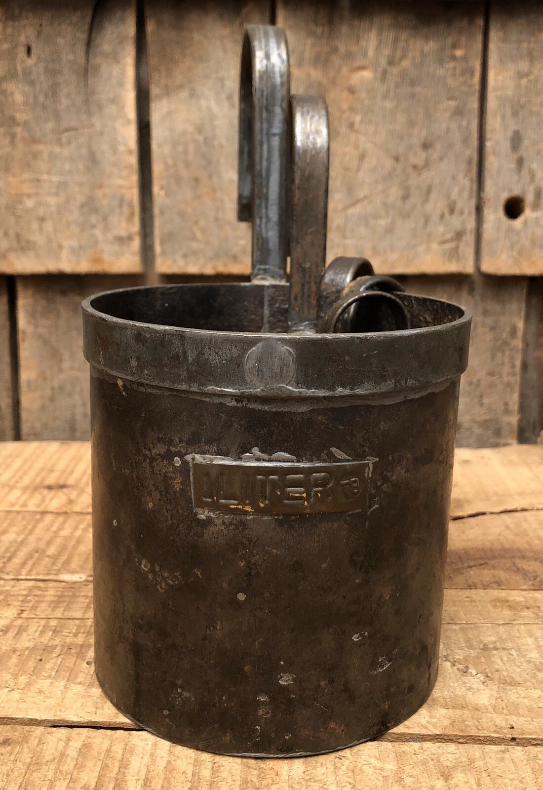 Set Of 5 Antique Original European Measure Measuring Cups