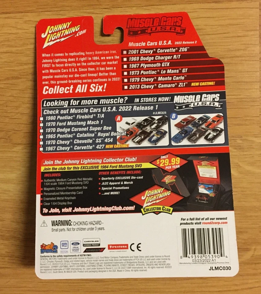 Johnny Lightning 1973 Pontiac Lemans White Lighting Blue - Real Riders - Image 2 of 4