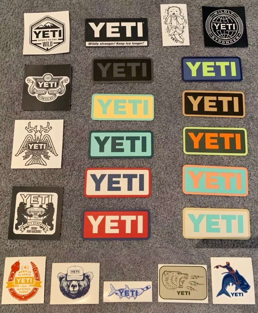 Yeti free store sticker pack