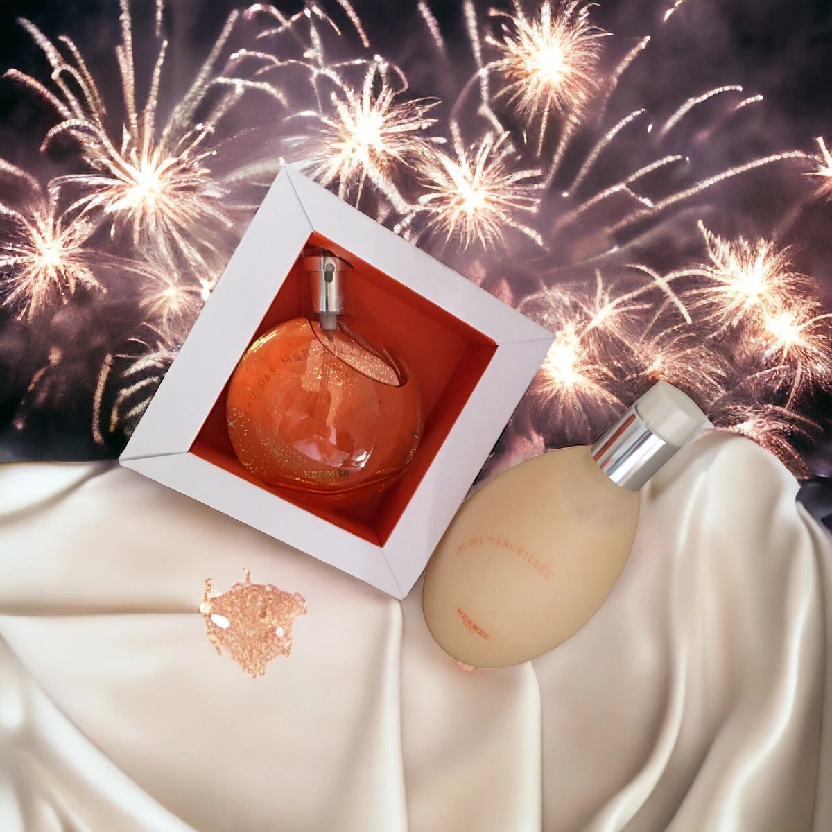 Hermes Eau De Merveilles Body Lotion 200ml &Eau De Toilette Spray