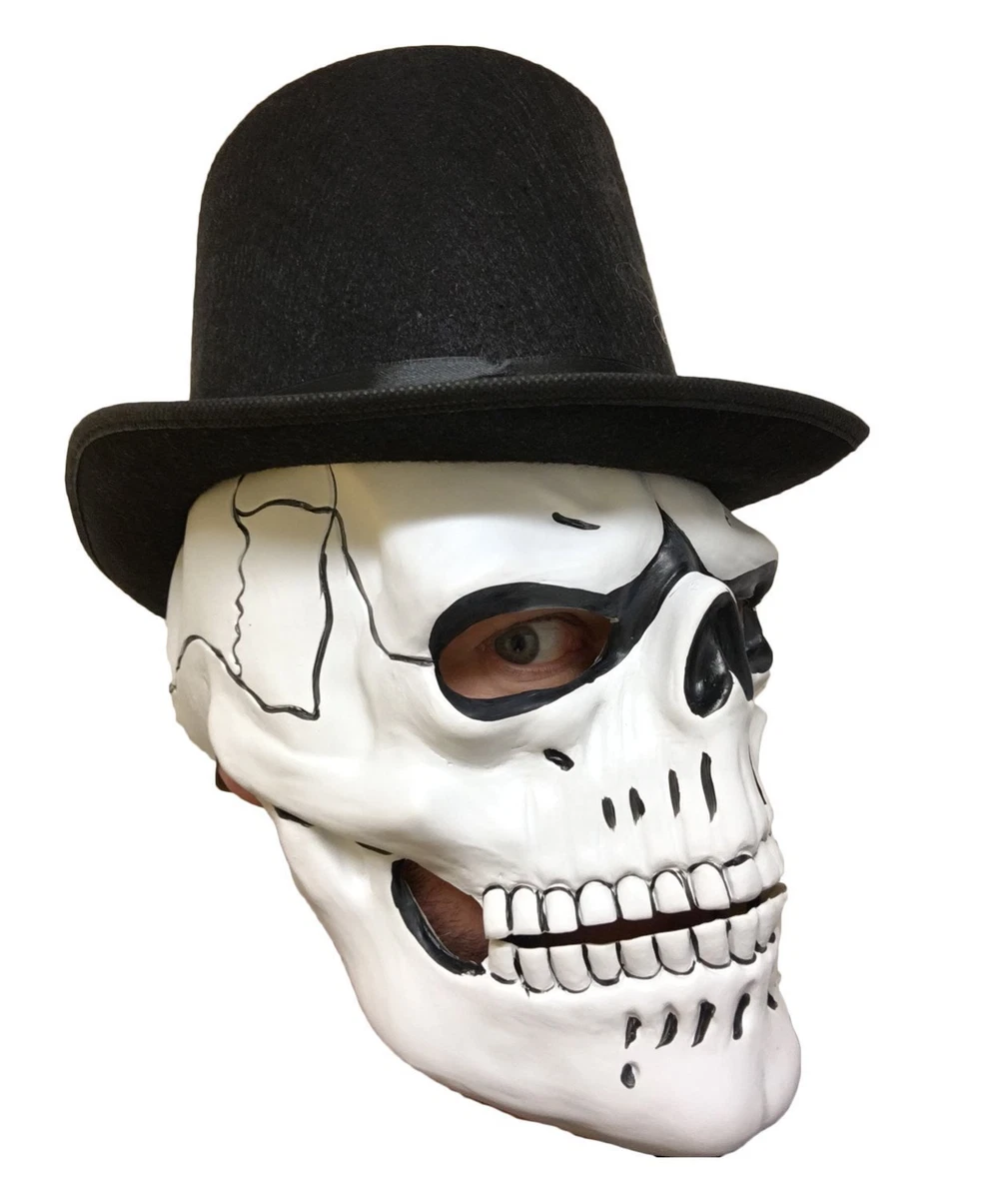 Skull Mask White Day Of The Dead Spectre James Fancy Costume Bond Accessory