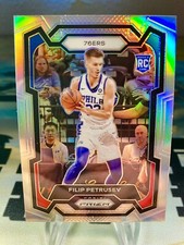 2023-24 Filip Petrusev Panini Prizm Silver Prizm Rookie Card #282 76ers