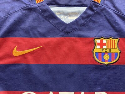 BARCELONA 2015 2016 HOME SHIRT JERSEY NIKE 658794-422 sz M MEN #10