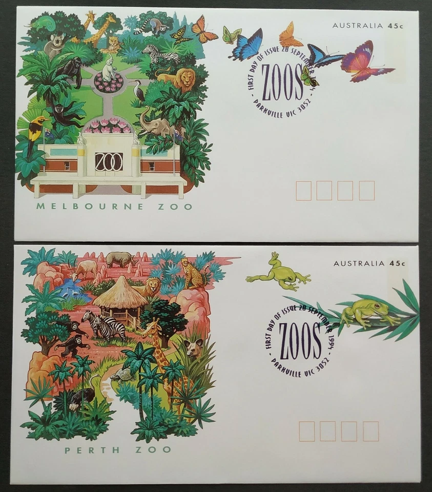 1994 Australia Zoos Endangered Species FDC 4 covers (Pre Stamped Envelope) Lot-A - Image 4 of 4