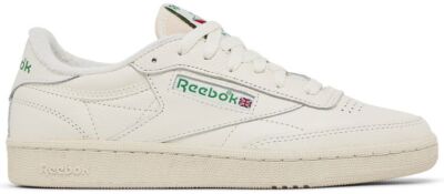 Reebok Womens Club C 85 Vintage Chalk Glen Green 100007797 Women Size