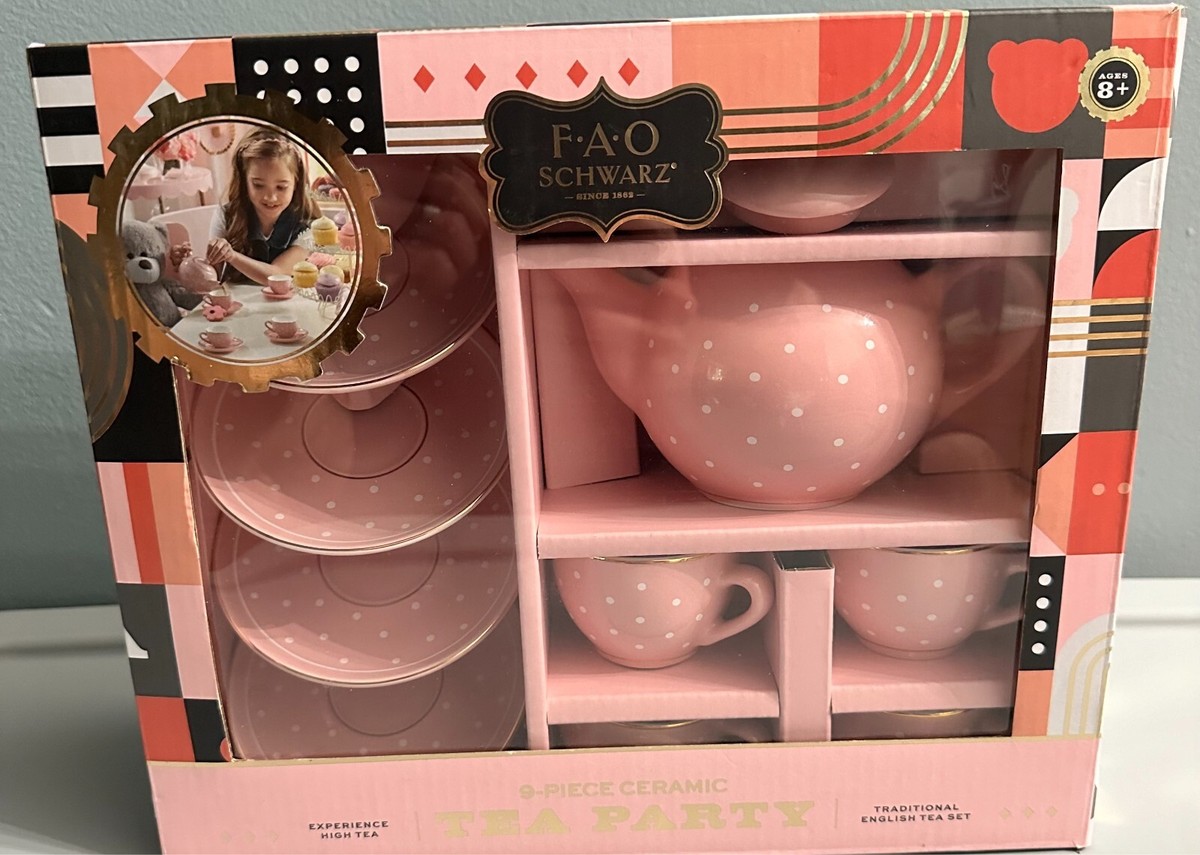 FAO Schwarz Ceramic Kids Tea Party 9 Piece Set | eBay
