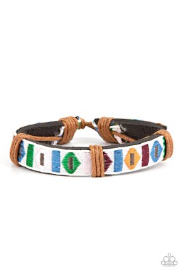 Paparazzi Bracelet-Textile Trendsetter- Multi-Color- Pull String- Urban 