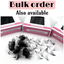 Pre made Russian Mega Volume Fans 20D 0.03 thickness Super black pointy stem