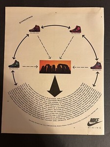 Vtg 1990s Nike Ad, StoneHenge, Baltoro High