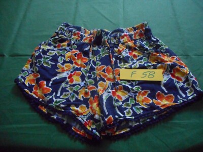 Shorts Blau m. Blumenmuster Gr. XS von Fresh Made Femme    (  F  58 )