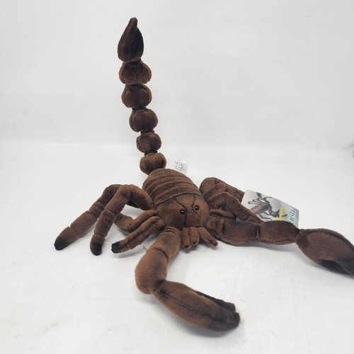 Fiesta Toys Skorpion Plüschtier braun 16 Zoll biegsam Stofftier neu mit Etikett 2001 - Bild 6 von 10