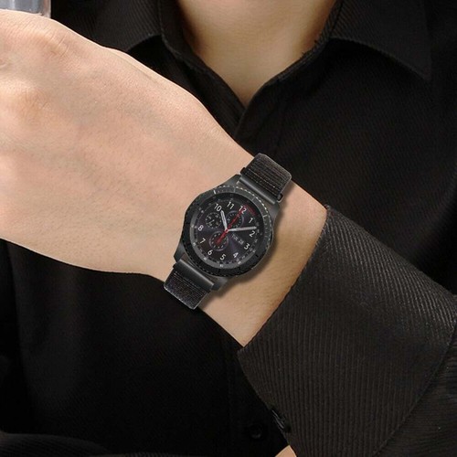 For Samsung Galaxy Watch Soft Wearable Nylon Woven 20/22mm Wrist Band Strap - Picture 9 of 60
