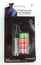 2PC Neon Glitter Dust Set - Halloween Costume Makeup Set