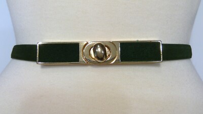 NWOT Suede Belt NWOT Olive Green Suede Wide Grommet Belt Y2K Boho Festival  main image 3