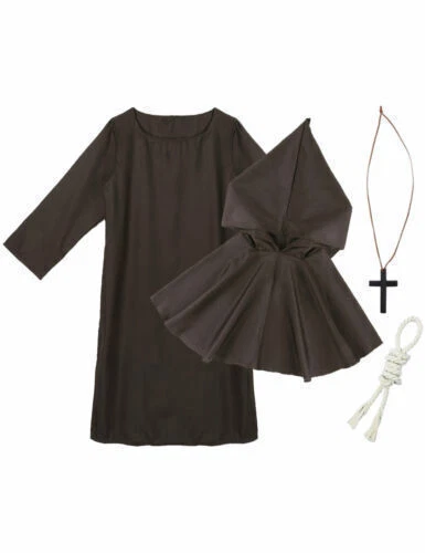 Renaissance Priester Zauberer Gewand Halloween Cosplay Kostüm Cape mit Kapuze Unisex - Bild 43 von 44