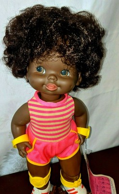 black baby skates doll