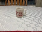 Vintage HAZEL ATLAS Wyatt Earp US Marshal Badge Coffee Cup Mug Milk Glass 3"